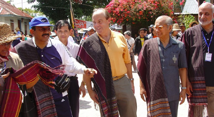 Selva Partners Founder Greg Vail with North Sumatra governor and national ministry officials in Lake Toba, Indonesia